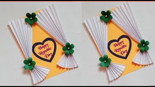 Easy Republic Day Card | How To Make Republic Day Card #RepublicdayCard | Republic Day Greeting Card