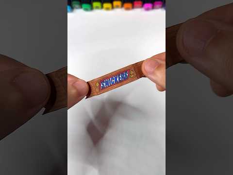 DIY Miniature Snickers with Paper | Paper Craft Ideas #shorts #papercraft