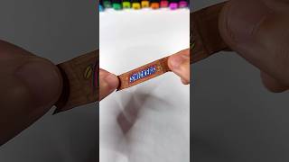 DIY Miniature Snickers with Paper | Paper Craft Ideas #shorts #papercraft