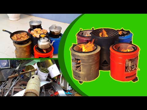 Turn Old Buckets from the Trash Dump to an Awesome 5 in one Stove