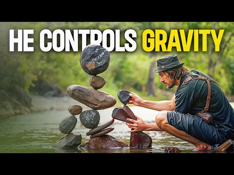 Amazing Man Who Reads Gravity - Mind Blowing Stone Balancer