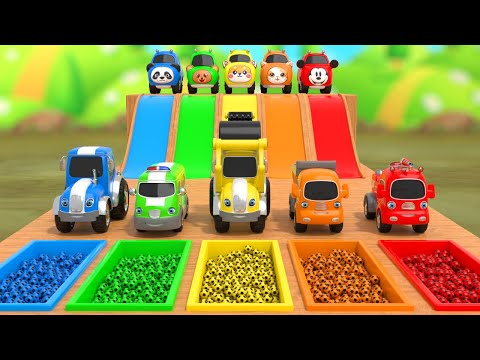 Color Balls & Sing a Song! | Wheels On the Bus, Itsy Bitsy Spider | Baby Nursery Rhymes & Kids Songs