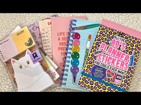 ASMR Sticker and Notebook Haul (whispered)