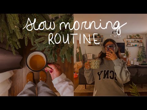 GETTING INTO THE HOLIDAY SPIRIT, SLOWLY | a slow morning routine 🌲