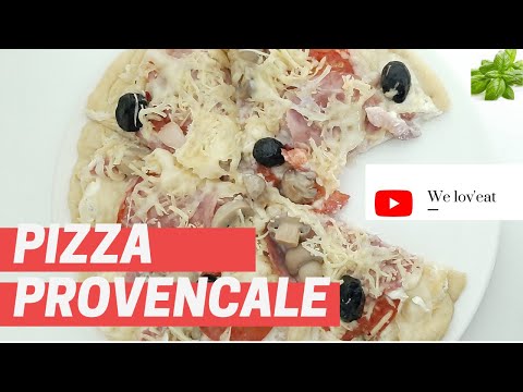 MA RECETTE DE PIZZA PROVENCALE🍕: De la préparation de la pâte à la garniture😍 (pâte hyper moelleuse)