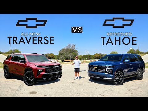 3-ROW SIBLINGS! -- 2025 Chevy Tahoe vs. 2025 Chevy Traverse: Comparison