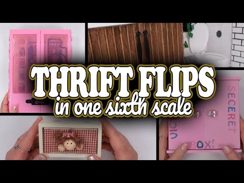 Thrift Store FLIPS in One Sixth Scale DIY