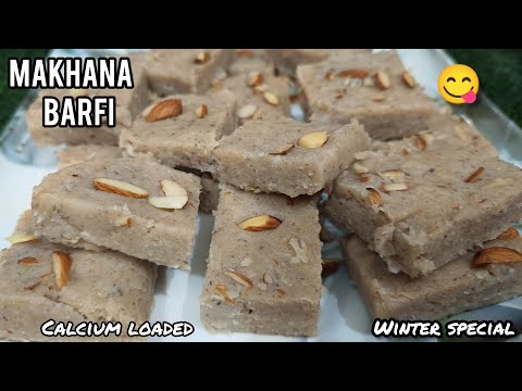 Makhana Barfi Recipe |Healthy | Weight gain| Ekadashi vrat Special @Priyas_punjabi_kitchen