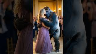 Gentle gorilla journey#viralshort #trendingshort #happy #gorilla #animallover#pregnentwomen