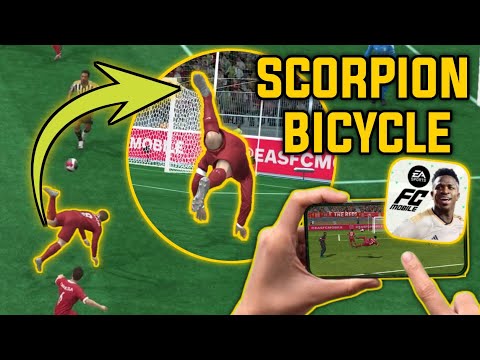 ULTIMATE HIDDEN SKILLS | how to do the scorpion kick in FC mobile | bicycle kick fc mobile