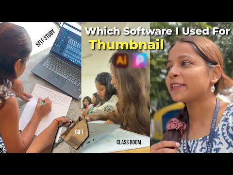 Which Software I Used For Thumbnail - Adobe Illustrator/Picsarts | Birthday Shopping| #vlog  MG421