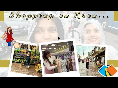 Shopping 🛍️ in Germany 🇩🇪+ Rainy day in Germany 🌧️ ☔️