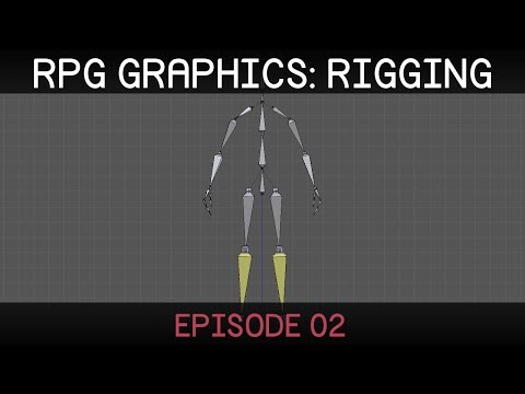 RPG graphics E02: Character rig [Blender]