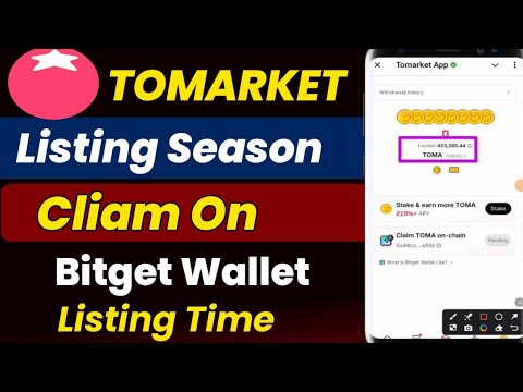 Tomarke Listing date | Tomarket Listing Season Airdrop Claim | Airdrop Claim On Bitget wallet lite