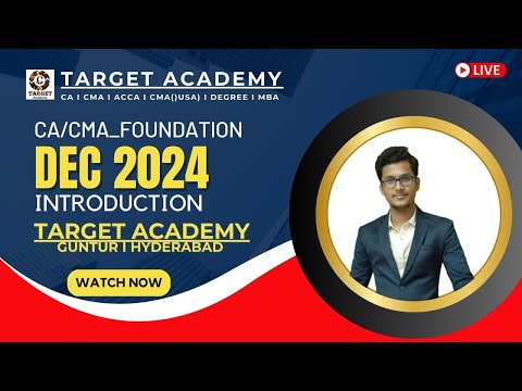 1CA_CMA_FOUNDATION_DEC_2024_INTRODUCTION_BY_VISWANATH_SIR #cmafoundation #cmaexam cmapreparation #ca