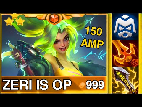 INFINITE DAMAGE AMP ZERI DESTROYS EVERYONE ⭐⭐⭐TFT SET 13