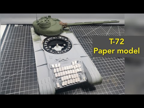 #12 T-72 paper model (part 12) Angraf model kartonowy