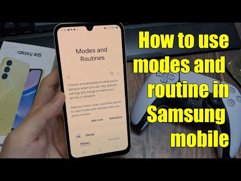 How to use modes and routine in Samsung mobile | Sleep modes in samsung galaxy a15