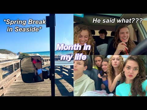 A Month in My Life: High School Edition - spring break, spending time with friends, and exploring