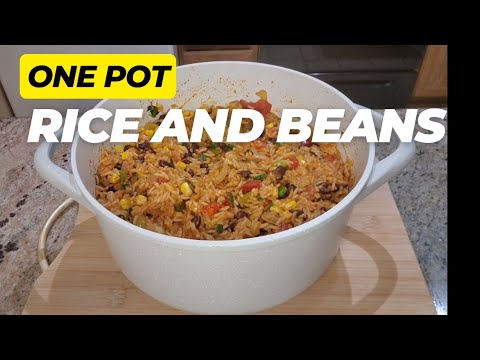 One Pot Rice and Beans Recipe! Healthy Recipes for #Dinner #lunch