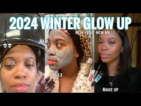 2024 WINTER GLOW UP| new year transformation, nails, hair, self care, body care, GRWM🤍