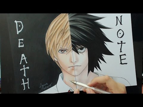 Speed Drawing - Kira | L (Death Note)