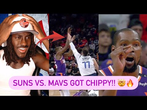 Reacting To Dallas At Suns Highlights! (HEATED GAME!!)