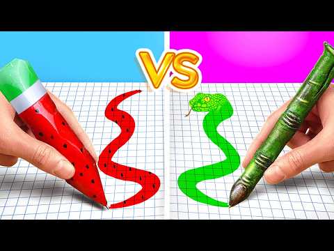 NEW 123 GO! GOOD vs BAD Students! 💗Awesome School Hacks and Crafts💜 by 123 GO!