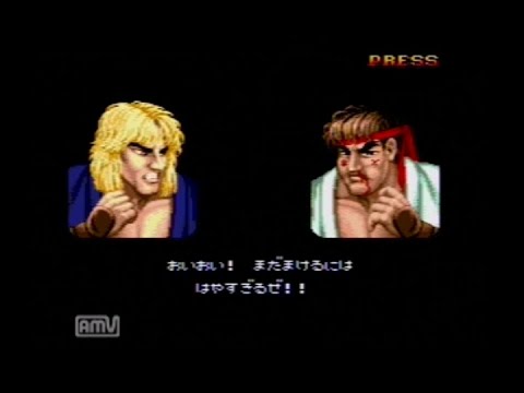 【MD】ストリートファイター2ダッシュプラス　ケンでプレイ　難易度Lv8/ターボ2【Street Fighter 2 Dash Plus】