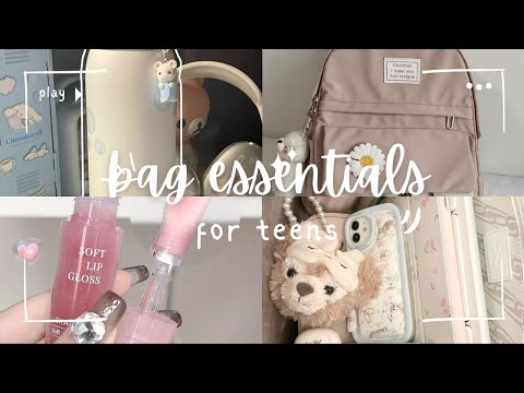 Essentials every teen should have in their bag🎒💐🌷 .#essentials #teens