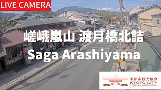 【LIVE】京都 嵯峨嵐山 渡月橋北詰ライブ中継カメラ（京都市観光協会公式）／Saga Arashiyama, Kyoto Live camera