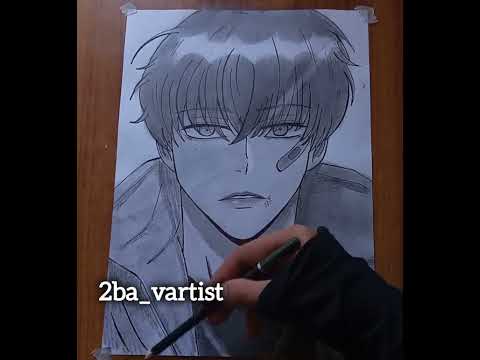 How to draw anime boy | 2ba vArtist (anime sketch)