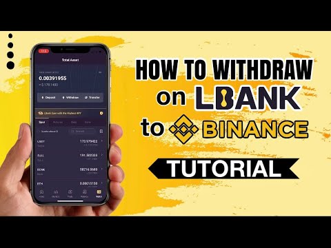 How to WITHDRAW crypto on LBANK to Binance Exchange | App Tutorial