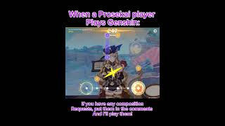 Prosekai player plays genshin pt.5 #prosekai #genshin #projectsekai #genshinimpact #shorts