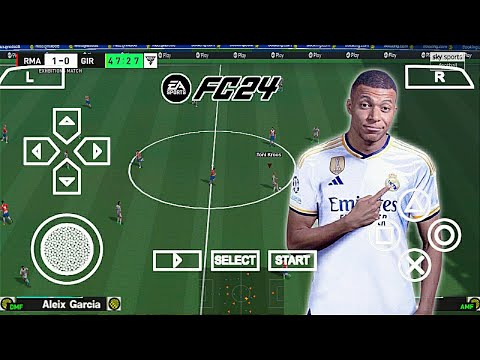 eFootball PES 2024 PPSSPP Patch EA FC24 Android V2 Update Transfer Real Faces Camera Ps5