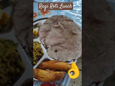 Ragi Roti Pakode #thali #healthy #millet