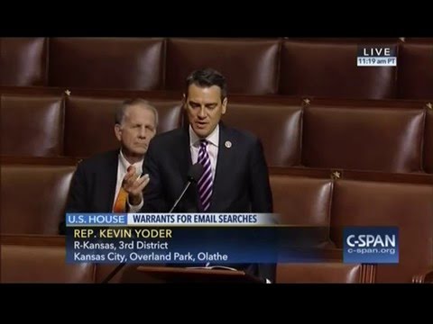 Rep. Yoder Delivers Floor Remarks on the Email Privacy Act