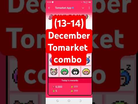 13 December Tomarket Daily Combo | Tomarket Combo 13 December | Tomarket Combo Today | Tomrket Combo