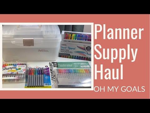 Small PLANNER SUPPLY HAUL - Pens + Markers from Sam’s Club & Target