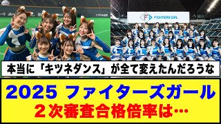 【日本ハム】ファイターズガール「新メンバーオーディション」最終審査28人進出！！２次審査合格倍率は…#日ハム #ファイターズガール #キツネダンス