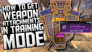 How To Get ATTACHMENTS In The Training Mode!!! Apex Legends.