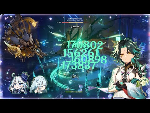 NO GEO?! ONE PHASE GOLDEN WOLFLORD WITH C0 XIAO HYPERCARRY | 12-3-1