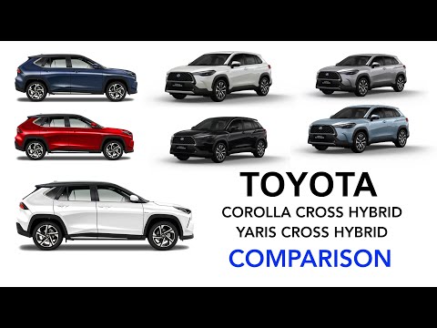 2024 Toyota Corolla Cross Hybrid and Toyota Yaris Cross Hybrid Comparison