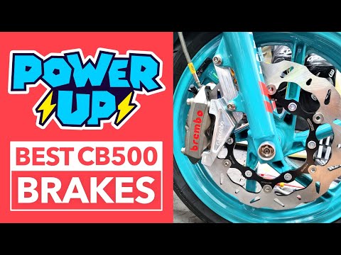 Best Honda CB500 brake set up, Brembo M4 caliper, HEL Master cylinder, Galfer oversized disc 😎 pc32