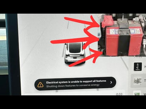 “Electrical System Backup Power is Unavailable” warning in Tesla