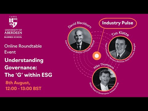 Industry Pulse Series: Understanding Governance: The “G “ within ESG