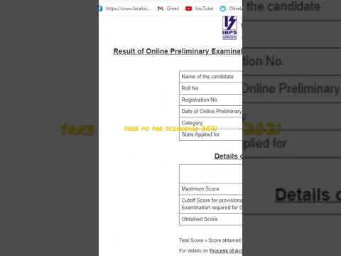 #5 #ibps #rrb po pre #2021 #scorecard #10 marks higher than #cut off # #karnataka # banking crux