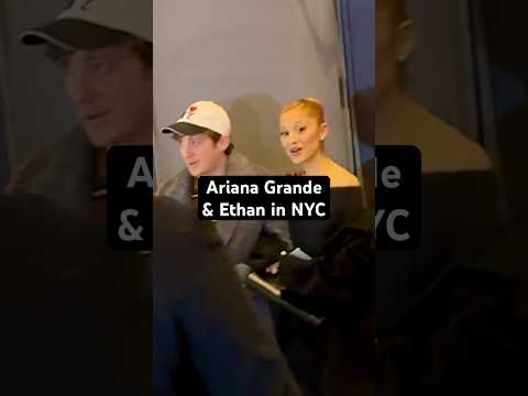 #ArianaGrande and Ethan Slater leave Wicked event together #celebritynews #hollywoodpipeline