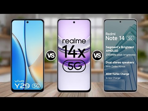 ViVO Y29 5G Vs Realme 14x 5G Vs Redmi Note 14 5G