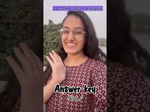 🔥SSC CHSL 2024 Answer key कब?🔥| CHSL 2024 Analysis| Easy/ Moderate/Difficult?🥺| #answerkey #ssc